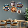 Wallity Yats-16 Conjunto de 5 Cuadros Decorativos Multicolor